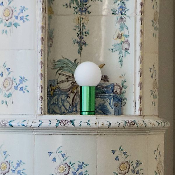 HAY Turn on LED-Tischlampe mit Dimmer, Fuß grün günstig online kaufen