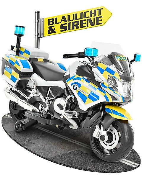Hecht Elektro-Kindermotorrad BMW Police R1200RT mit Sirene und Blaulicht, B günstig online kaufen
