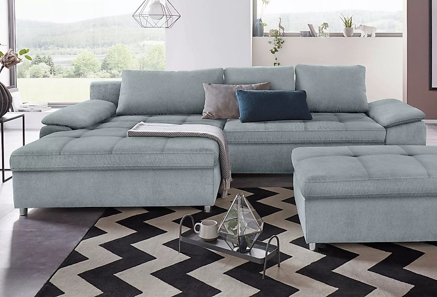 sit&more Ecksofa "Labene L-Form", wahlweise mit Bettfunktion und Bettkasten günstig online kaufen