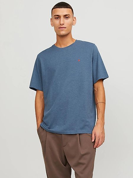 Jack & Jones Rundhalsshirt "JJEPAULOS TEE SS CREW NECK NOOS" mit Logo Stick günstig online kaufen