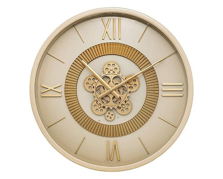 Atmosphera Créateur d'intérieur Wanduhr Beige Wanduhr mit sichtbarem Mechan günstig online kaufen