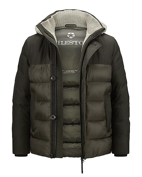 Milestone Steppjacke MSBrooklyn Materialmix in Wolloptik günstig online kaufen
