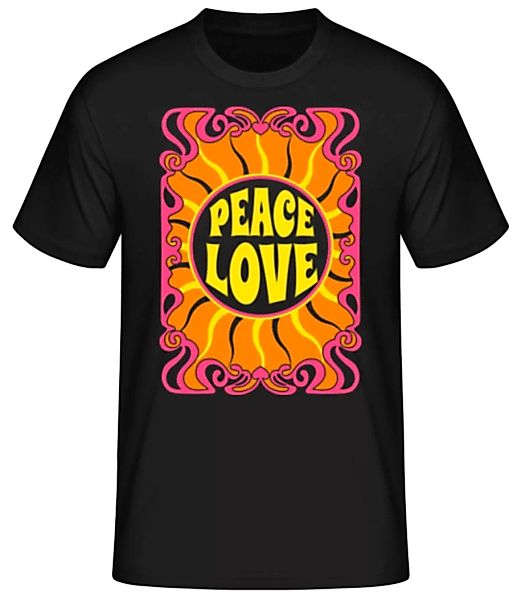 Hippie Peace Love · Männer Basic T-Shirt günstig online kaufen