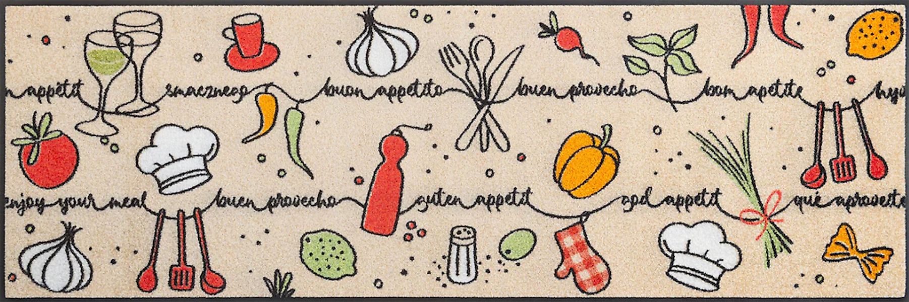 wash+dry by Kleen-Tex Fußmatte "Flavour Trail" rechteckig 7 mm Höhe günstig online kaufen