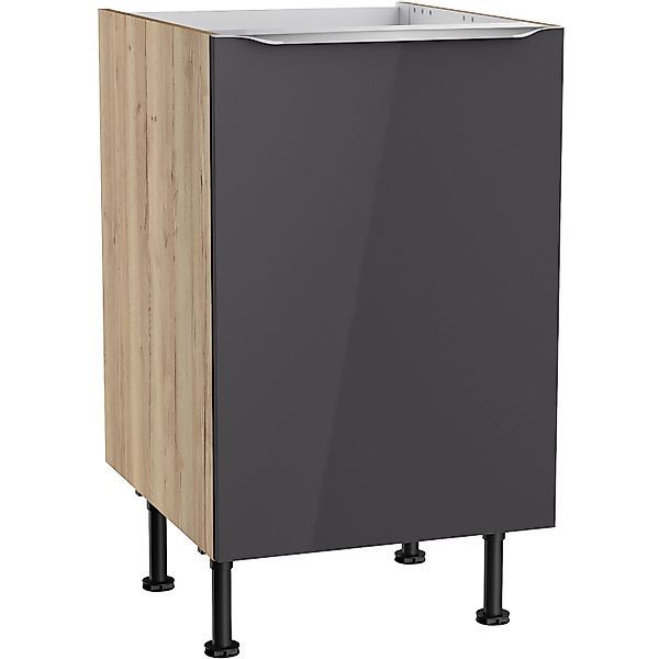 Optifit Küchen-Spülenunterschrank Linus984 50x87x58,4cm Anthra.-WildEiche günstig online kaufen
