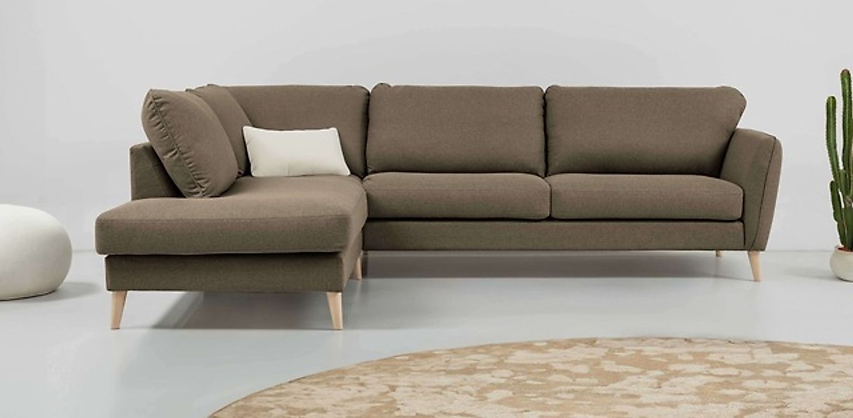Home affaire Ecksofa "MARSEILLE 278/202 cm, L-Form, Ottom. rechts/links, ve günstig online kaufen