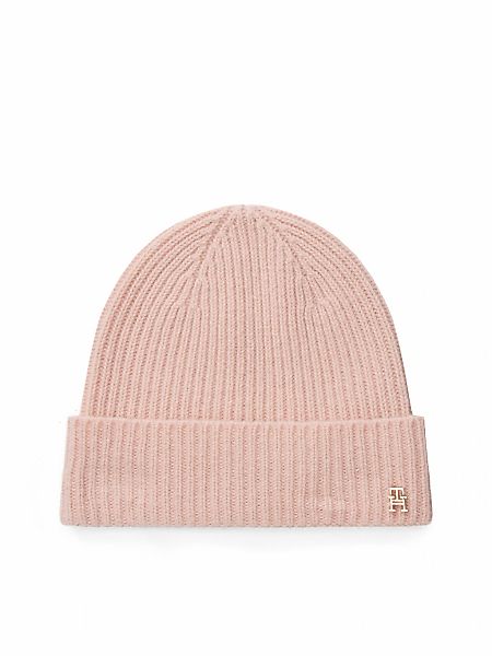 Tommy Hilfiger Beanie "TH CASHMERE", aus Rippstrick, Umschlag günstig online kaufen