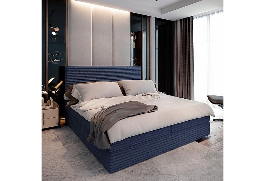 Masseno Boxbett PISA 160x200 cm mit Bonell Matratze und Topper günstig online kaufen