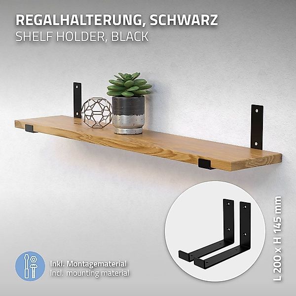ML-DESIGN Wandregalhalter Regalhalterung L-Form aus Metall, günstig online kaufen