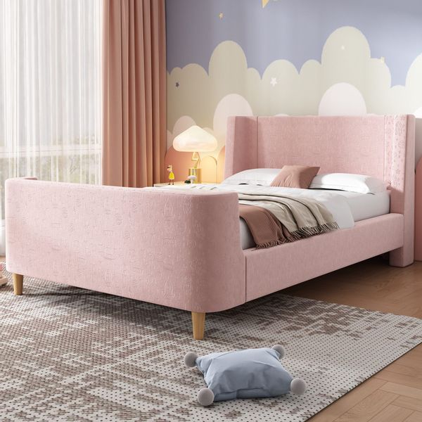 Flieks Polsterbett, Kinderbett Einzelbett 90x200cm mit günstig online kaufen