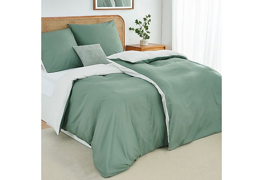 Topfinel Bettwäsche 135x200cm, Seersucker Bettwäsche-Sets, bügelfrei, aller günstig online kaufen