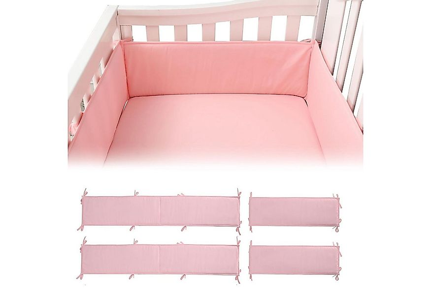 Refined Living Bettnestchen Bettumrandung 4-tlg für Kinderbett Babybett Nes günstig online kaufen