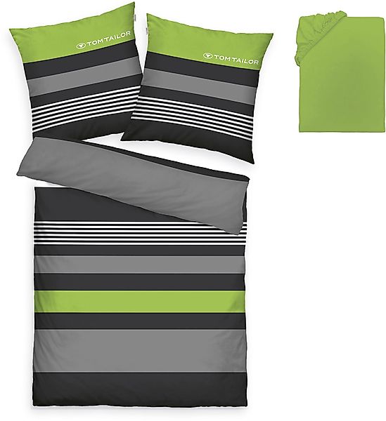 TOM TAILOR HOME Bettwäsche "Carl in Gr. 135x200 oder 155x220 cm" 3 Stk. tlg günstig online kaufen