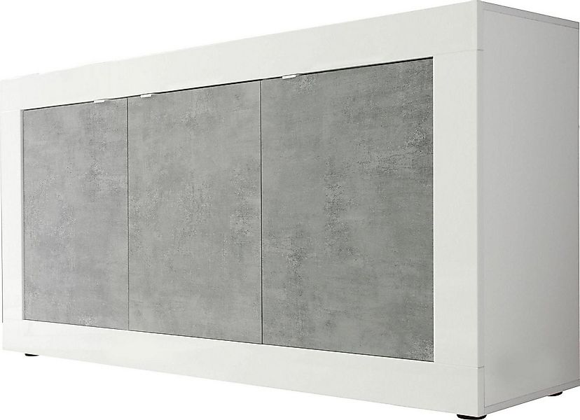 INOSIGN Sideboard Basic Breite 160 cm, Kommode 3 Türen, Anrichte, Metallgri günstig online kaufen
