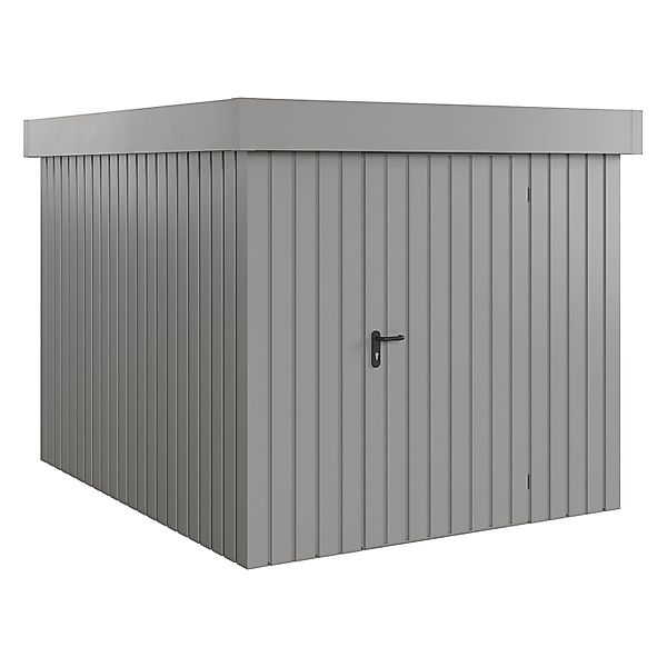 Hörmann EcoStar Gerätehaus Euroline Flachdach 1-flg 237 x 278 cm Graualumin günstig online kaufen