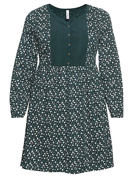 Sheego Jerseykleid "Große Größen", mit Bluseneinsatz vorn günstig online kaufen