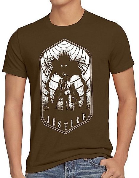 style3 T-Shirt Light Justice yagami death manga anime Death Note shinigami günstig online kaufen