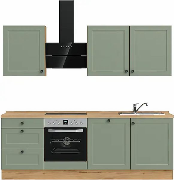 nobilia® Küchenzeile »"Cascada II"« vormontiert, Breite 240 cm, Ausrichtung günstig online kaufen