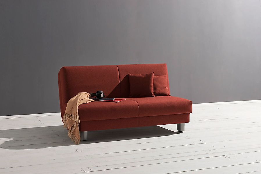 ell + ell Schlafsofa "Enny", Breite 180 cm, Liegehöhe 40 cm, Füße alufarben günstig online kaufen