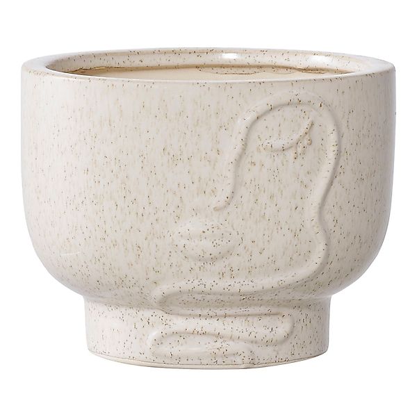 tinkaro Blumentopf Keramik Beige (1 St) günstig online kaufen