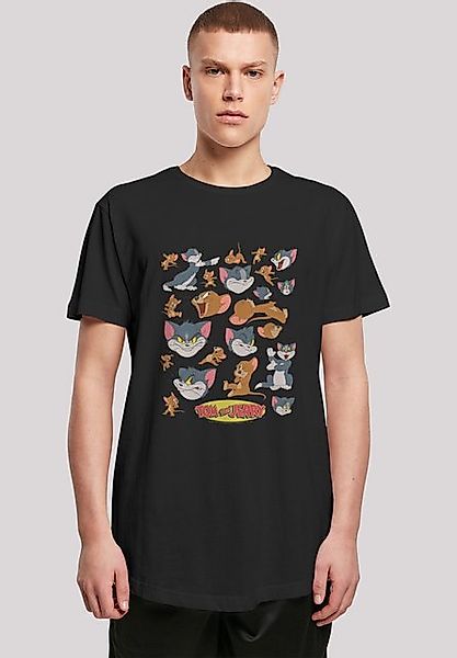 F4NT4STIC T-Shirt Long Cut T-Shirt Tom and Jerry TV Serie Many Faces Herren günstig online kaufen