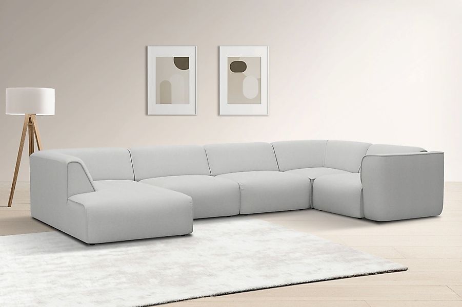 OTTO home Wohnlandschaft "Merid U-Form, jederzeit durch Module erweiterbar, günstig online kaufen