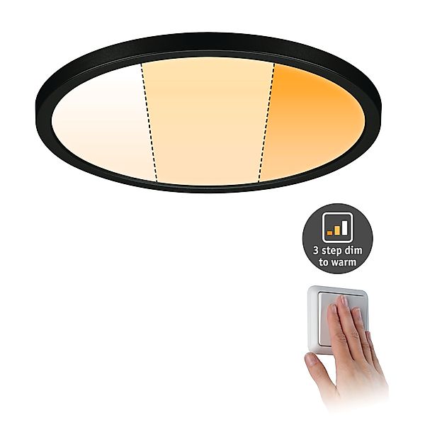 Paulmann "VariFit LED Einbaupanel Dim to Warm Areo IP44 rund 230mm 16W 1500 günstig online kaufen