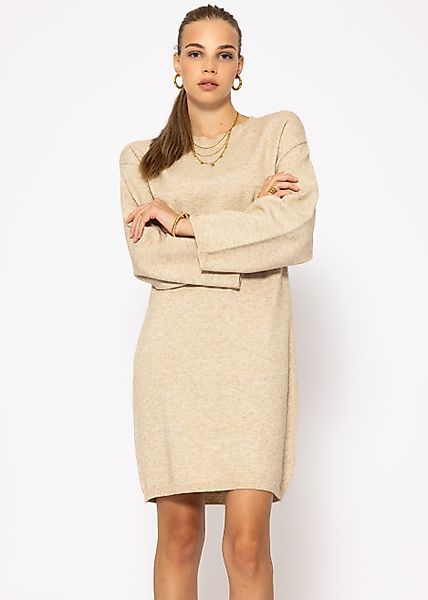 SASSYCLASSY Strickkleid Oversize Strickkleid Rollkragen Damen günstig online kaufen