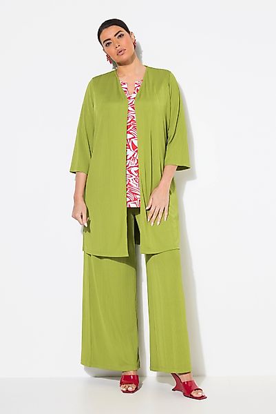 Ulla Popken Longshirt Longjacke Rippjersey offene günstig online kaufen