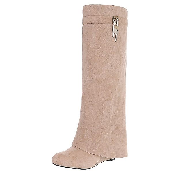 Ital-Design Elegante Überknie-Stiefel mit Komfort und günstig online kaufen