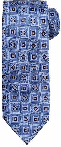 Suitable Krawatte Seide Druck Blau - günstig online kaufen