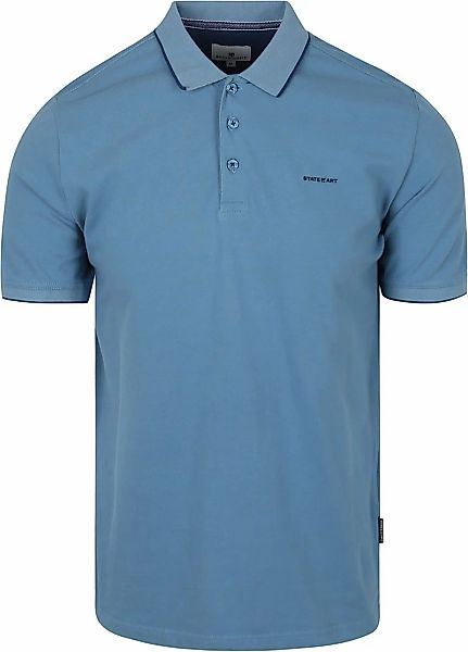 State of Art Poloshirt Pique Blue - Größe 4XL günstig online kaufen