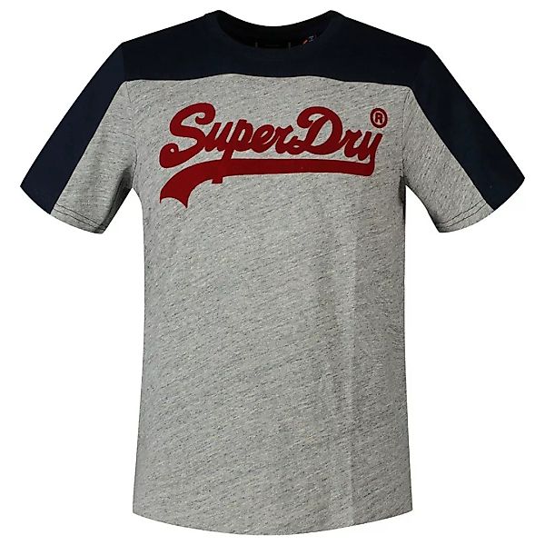 Superdry Vintage Logo Ac Colourblock Kurzarm T-shirt 2XL Athletic Grey Marl günstig online kaufen