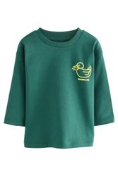 Next Langarmshirt Langarmshirt, Semi unifarben (1-tlg) günstig online kaufen