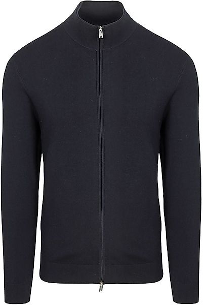 Profuomo Strickjacke Luxury Basic Navy - Größe L günstig online kaufen