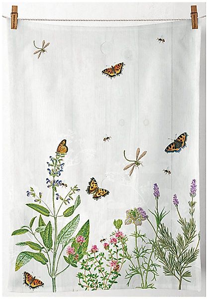 Ambiente® Geschirrtuch Herb garden, (1-tlg., 1-teilig), günstig online kaufen