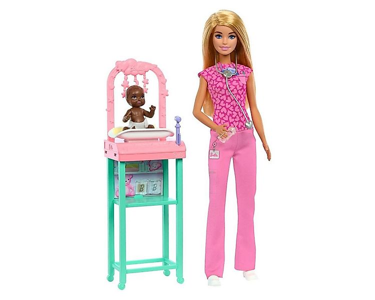 Mattel® Anziehpuppe MattelJCR72-Barbie-You can be anything-Kinderärztin–Pup günstig online kaufen