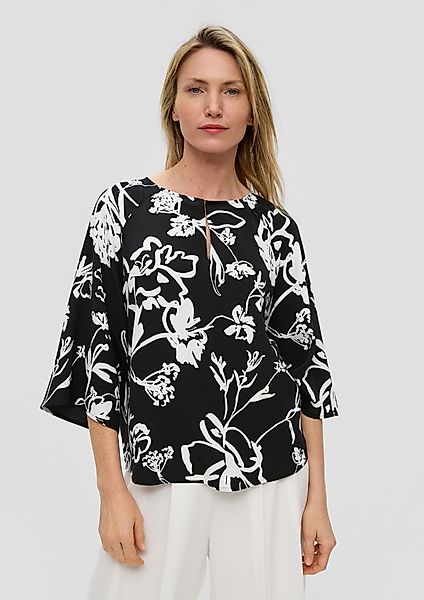 s.Oliver BLACK LABEL Langarmbluse Viskosebluse im günstig online kaufen