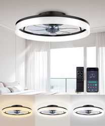 Athlix Deckenventilator Deckenleuchte LED Deckenventilator mit günstig online kaufen
