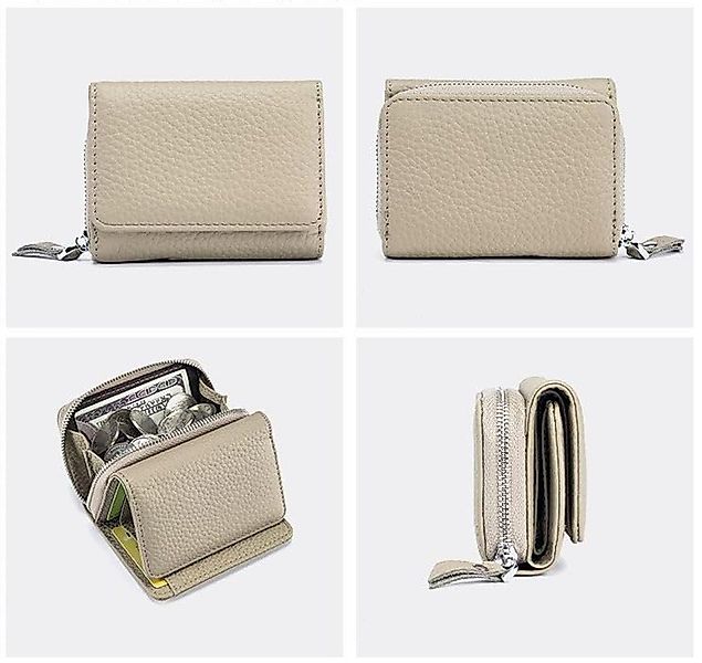 Coonoor Geldbörse Damen Kleinledergeldbörse mit Münzfach und RFID-Schutz (1 günstig online kaufen