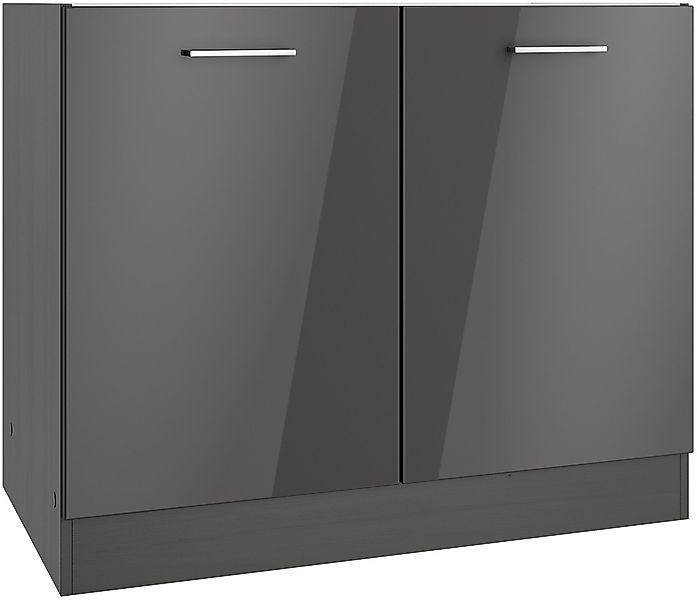 KOCHSTATION Spülenschrank "KS-Milan" Spülenschrank 100 cm, matte oder hochg günstig online kaufen