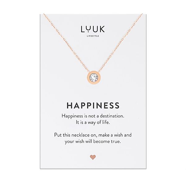 LUUK LIFESTYLE Kette mit Anhänger Strass günstig online kaufen
