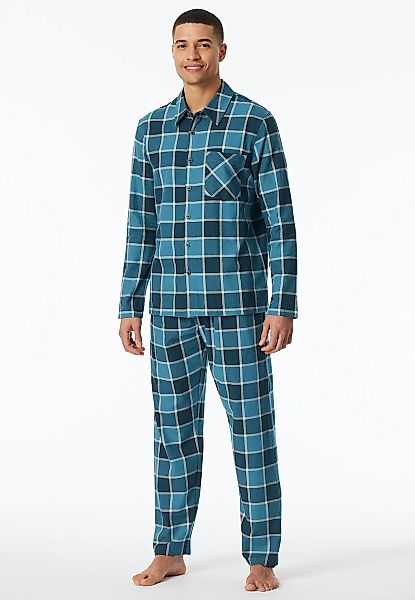Schiesser Schlafanzug "Selected Premium Warming" 2 Stk. tlg., Brusttasche, günstig online kaufen
