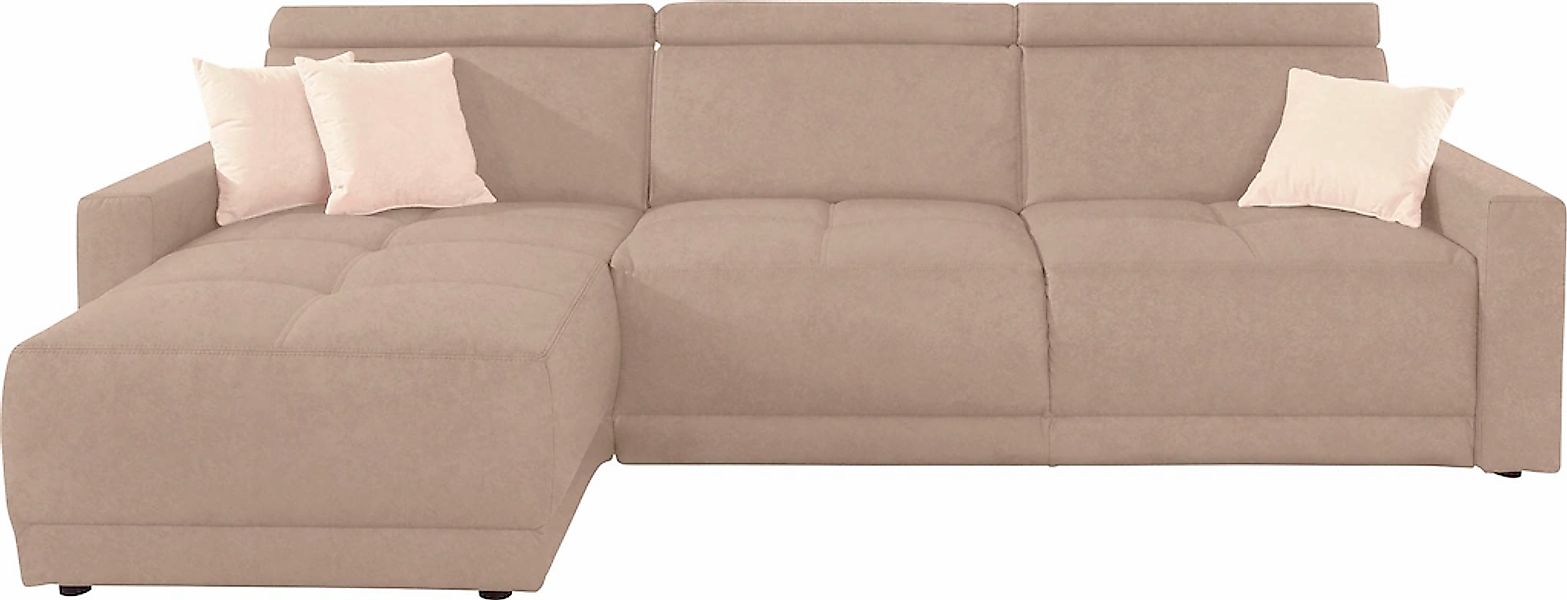 DOMO collection Ecksofa "Ava mit moderner Sitzheftung & toller Doppelnaht, günstig online kaufen