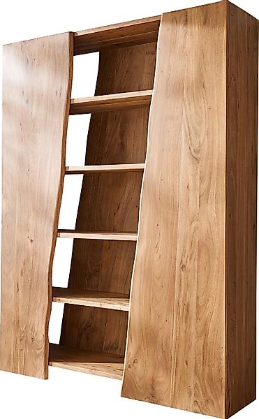 DELIFE Regal Live-Edge, Akazie Natur 140x195 günstig online kaufen