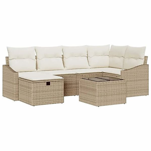 vidaXL Sofa Set mit Kissen 6-Tlg Poly-Rattan 3360622 günstig online kaufen