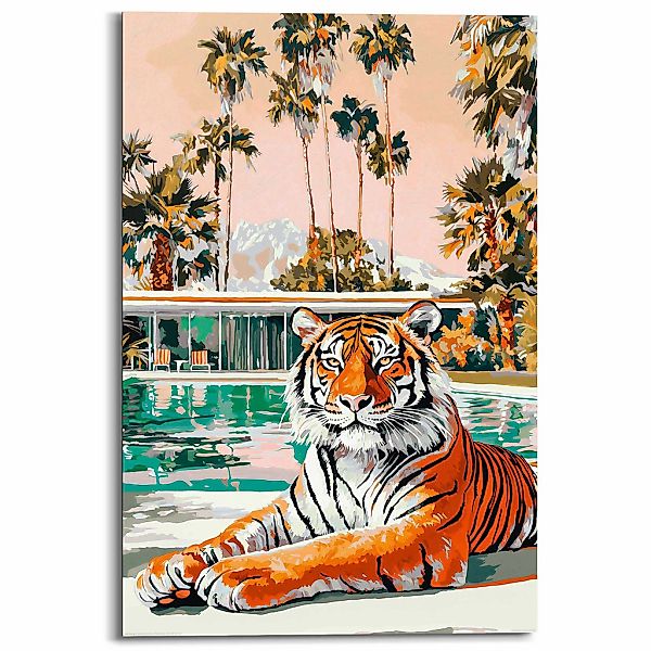 Reinders Deco-Panel "Gemalter Tiger", Hobbyraum - Mehrfarbig - MDF - Tiere günstig online kaufen