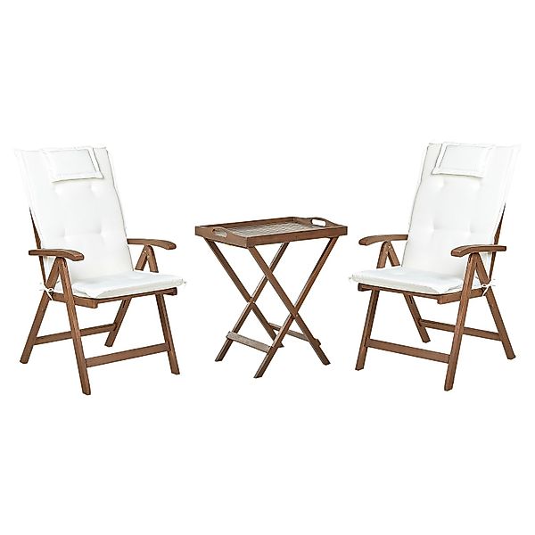 Beliani Bistro Set AMANTEA Cremeweiß günstig online kaufen