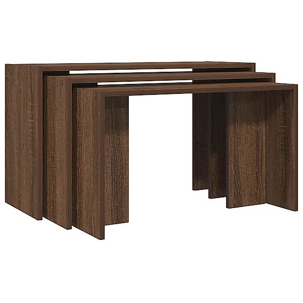 vidaXL Beistelltisch Satztische 3 Stk. Braun günstig online kaufen