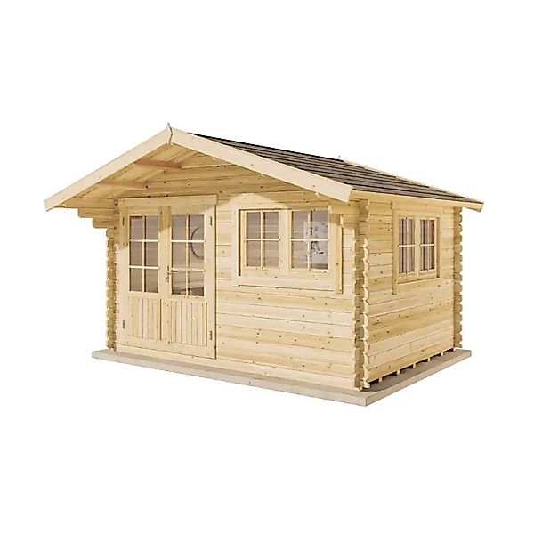 Alpholz Gartenhaus Holz Gabriel-34 400 x 300 cm, BxT: 428x367 cm, in Naturb günstig online kaufen